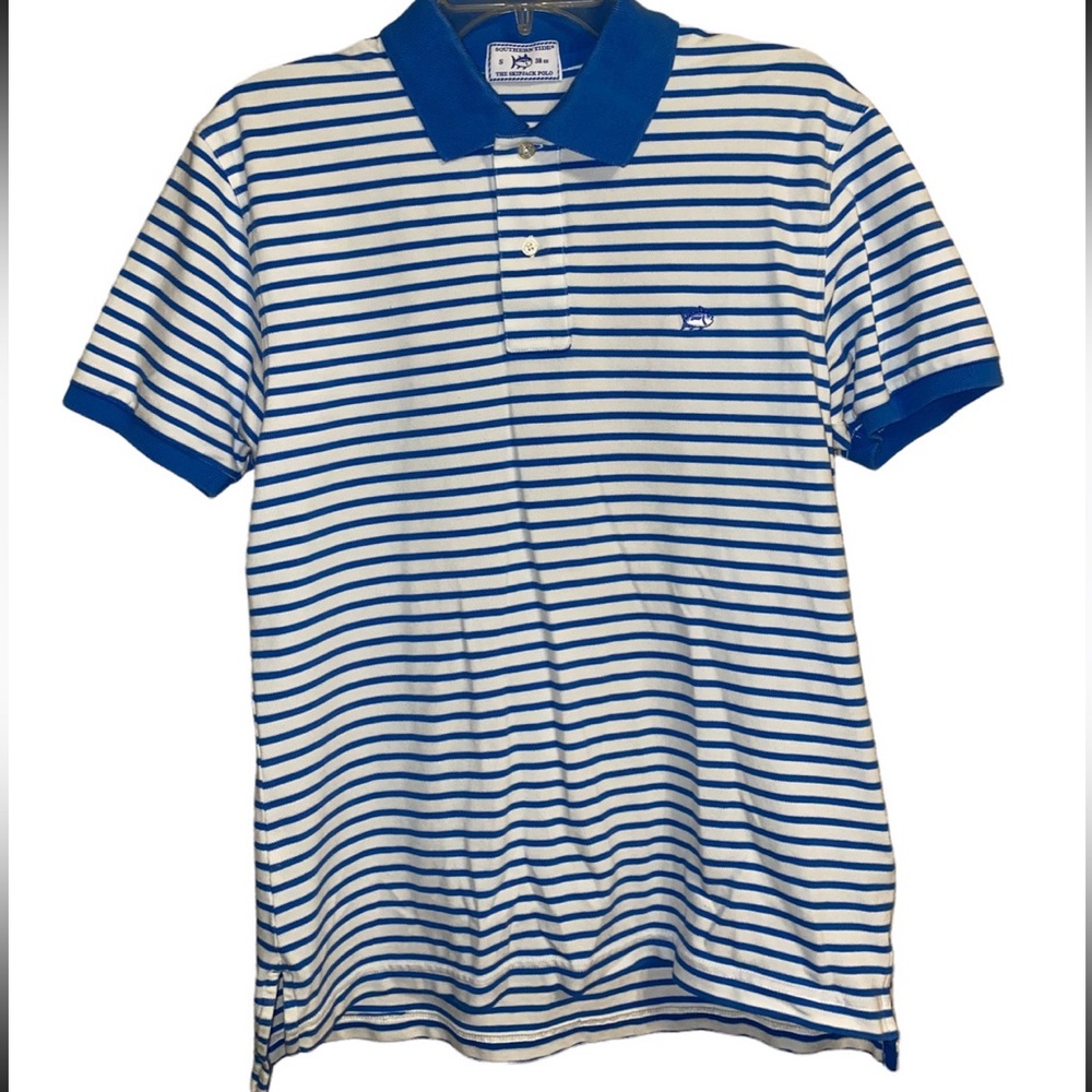 Southern Tide harbor stripe polo